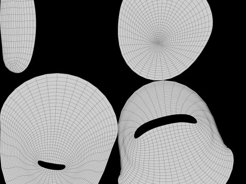 Croissant Estilizado Modelo 3D