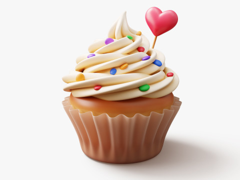 Cupcake Stylized 3Dモデル