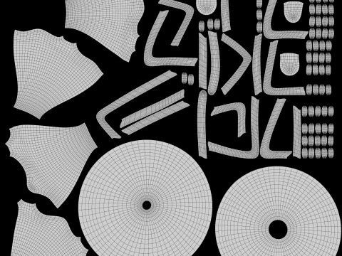 Розовый пончик стилизованный 3D Модель