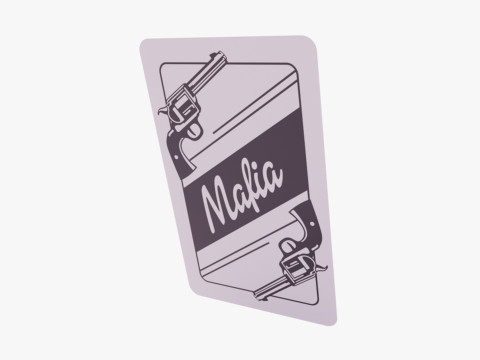 Mafia Game Cards 3D Model