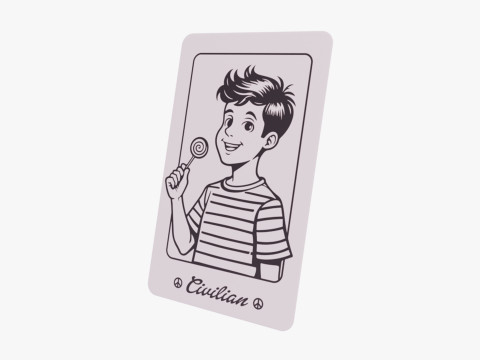 Mafia Game Cards 3D Model