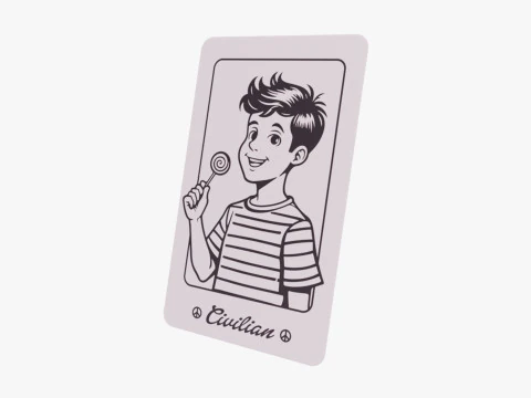 Mafia Game Cards 3D Model