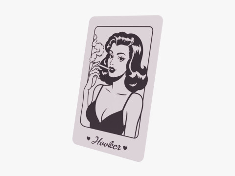 Mafia Game Cards 3D Model