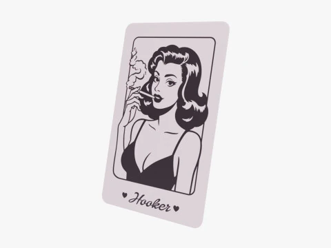 Mafia Game Cards 3D Model