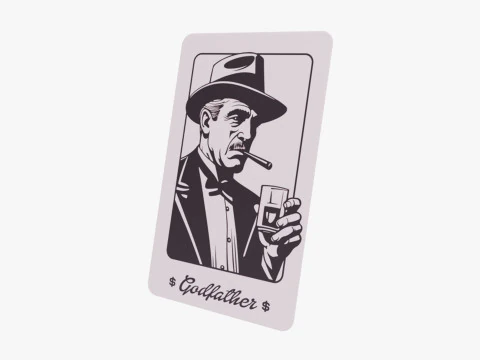 Mafia Game Cards 3D Model