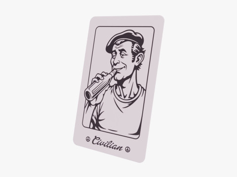 Mafia Game Cards 3D Model