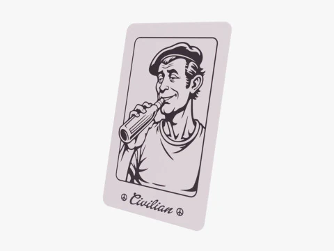 Mafia Game Cards 3D Model