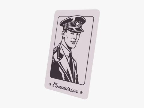 Mafia Game Cards 3D Model
