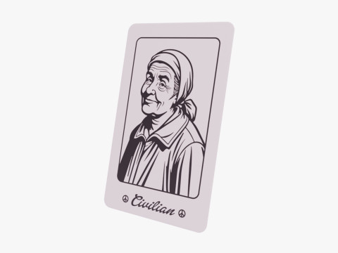 Mafia Game Cards 3D Model