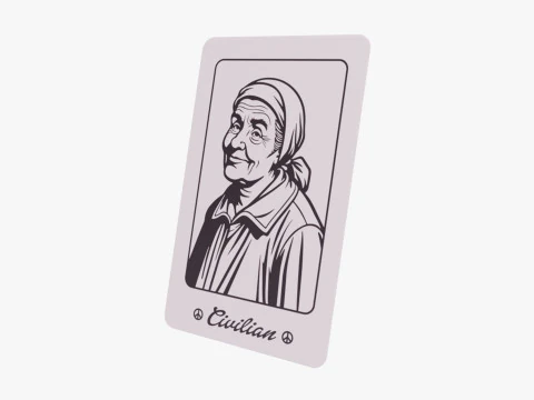 Mafia Game Cards 3D Model