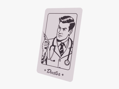 Mafia Game Cards 3D Model
