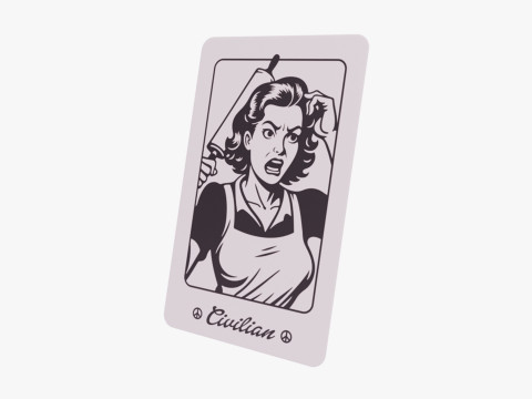 Mafia Game Cards 3D Model