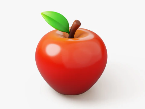 사과 과일 양식 3D 모델