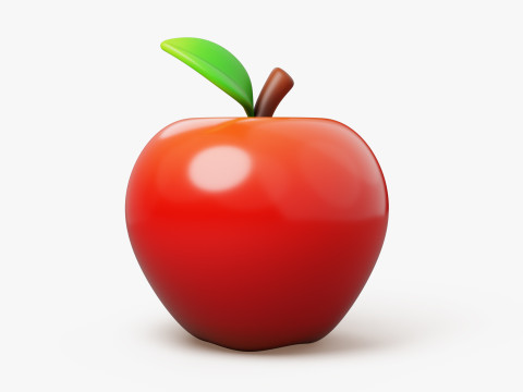 Apple Fruit Stylized Modello 3D