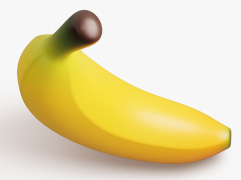 Banana Fruit Stylized 3Dモデル