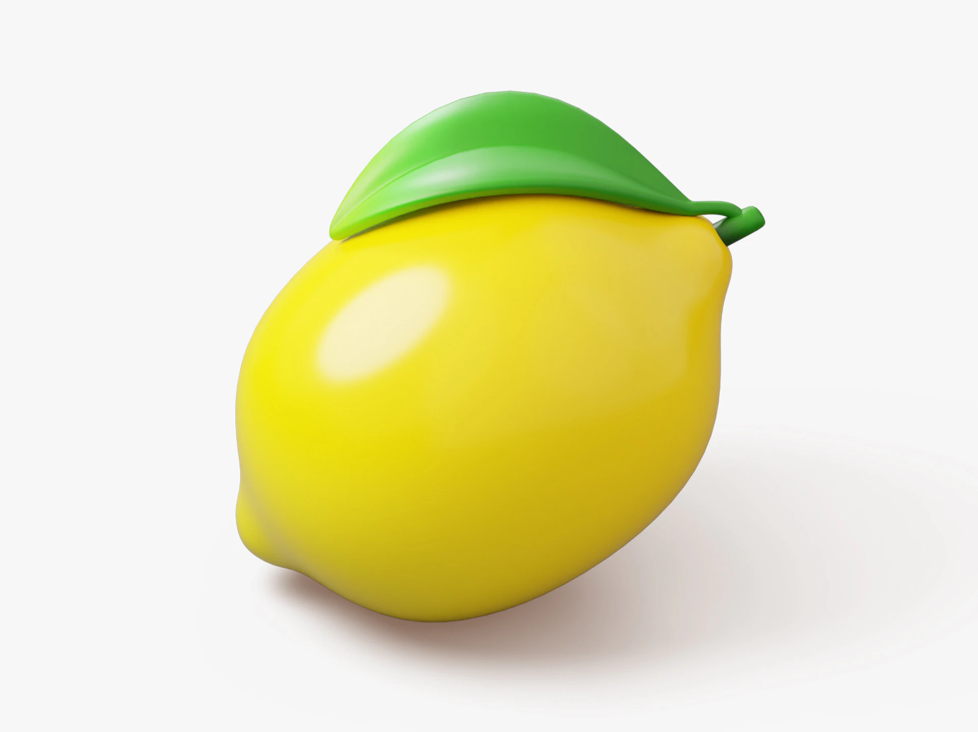 Frutta Di Limone Stilizzata Modello 3D .c4d .max .obj .3ds .fbx .stl .blend 