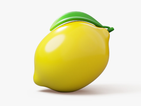 Lemon Fruit Stylized 3D Модель