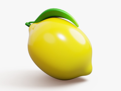 Lemon Fruit Stylized 3D Модель