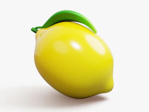 Frutta Di Limone Stilizzata Modello 3D