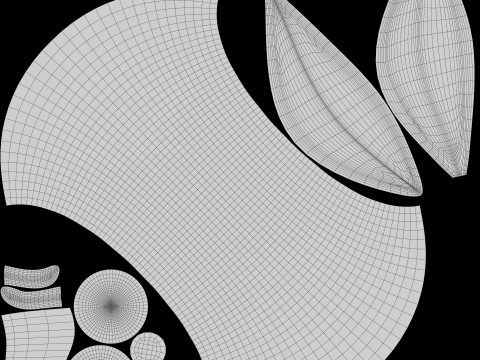 Lemon Fruit Stylized 3D Модель