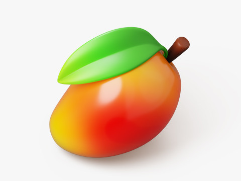 Mango Fruit Stylized 3D Model