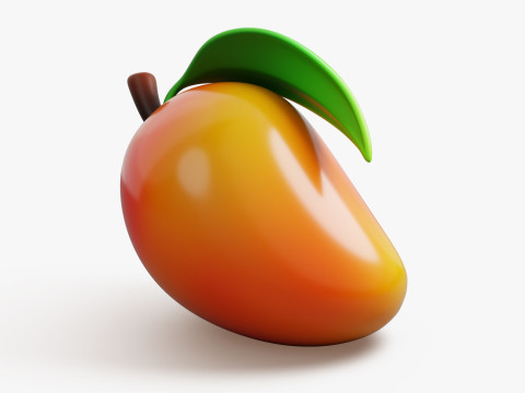 Mango Fruit Stylized 3D Model