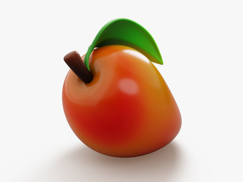 Mango Fruit Stylized 3D Model