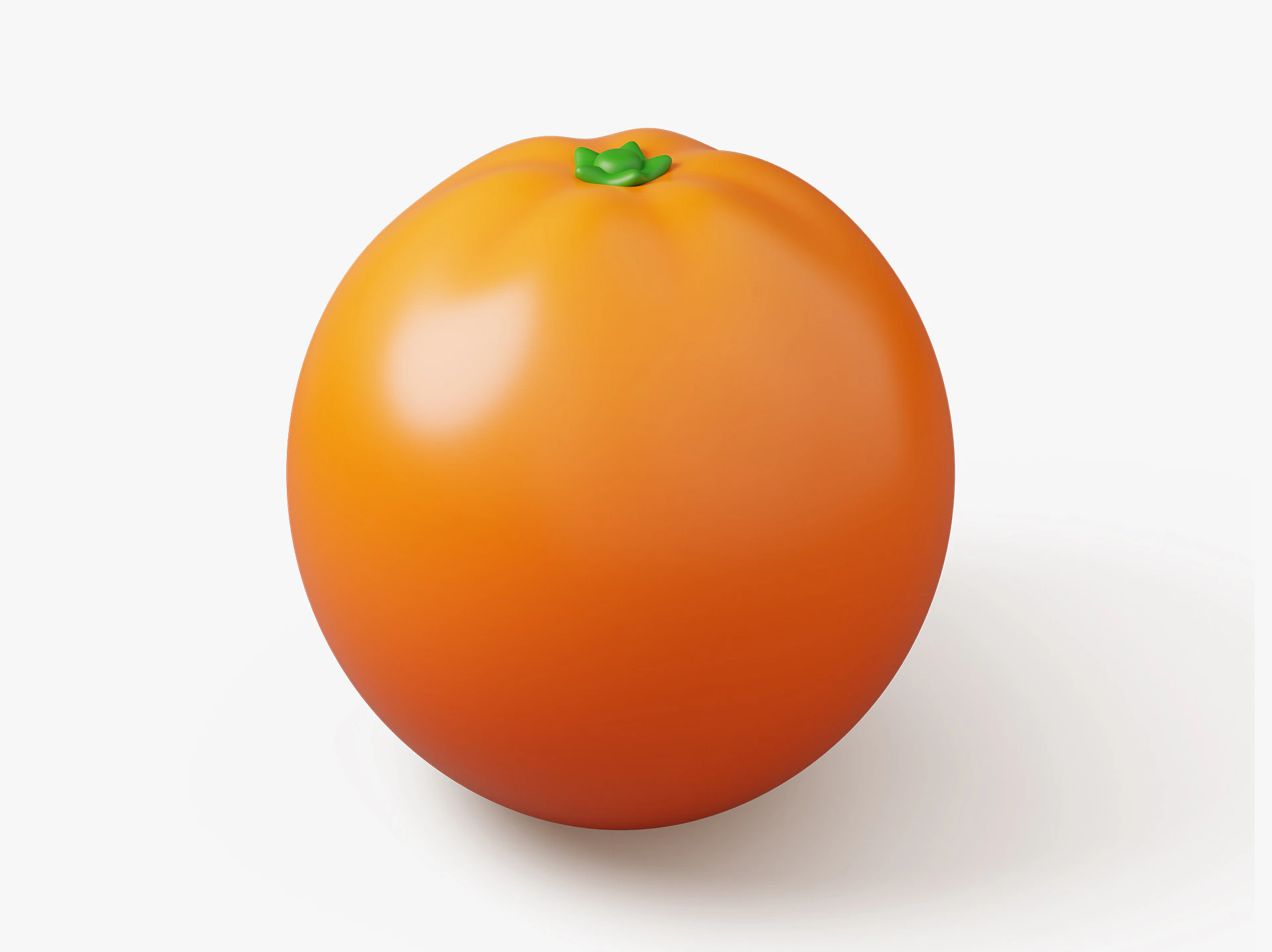 Frutta Arancione Stilizzata Modello 3D .c4d .max .obj .3ds .fbx .stl .blend 