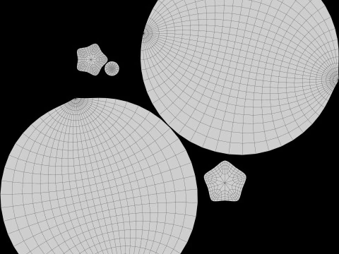 Frutta Arancione Stilizzata Modello 3D