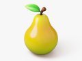 Pear Fruit Stylized 3D Модель