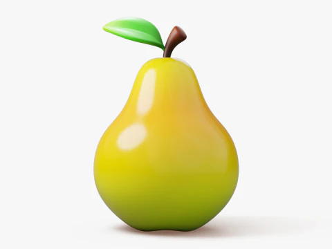 Frutta Pera Stilizzata Modello 3D