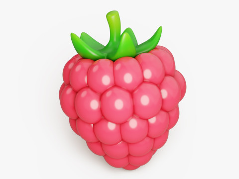 Raspberry Stylized 3D Model