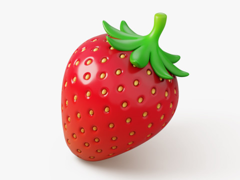 Strawberry Stylized 3D-Modell
