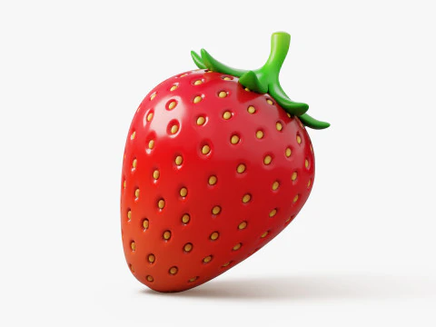 Strawberry Stylized 3D Model