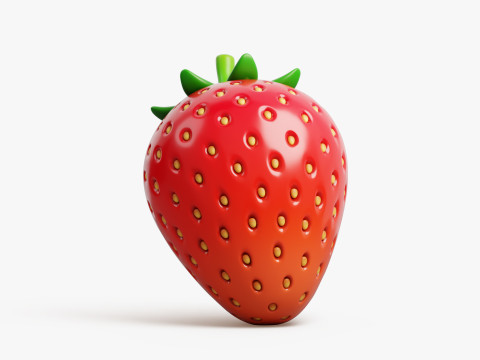 Strawberry Stylized Modelo 3D
