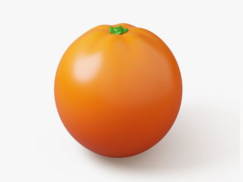 Set of Stylized Colorful Fruits 3D Модель