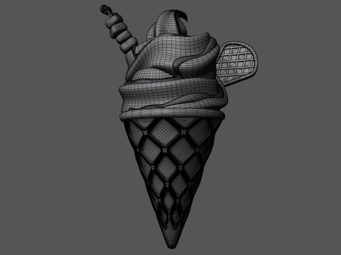 Ice Cream Cone Collection 3D 모델