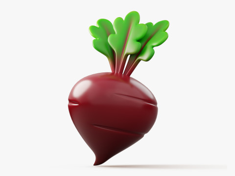 Stylized Beetroot 3Dモデル