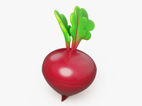 Stylized Beetroot 3Dモデル