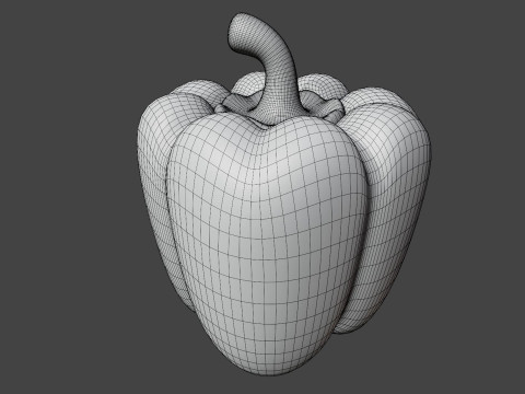 Stylized Sweet Bell Pepper Modelo 3D