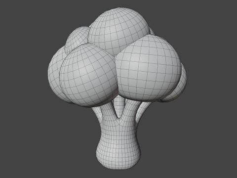 Stylized Broccoli 3D Model