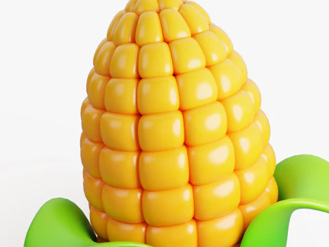 Stylized Corn 3D Model