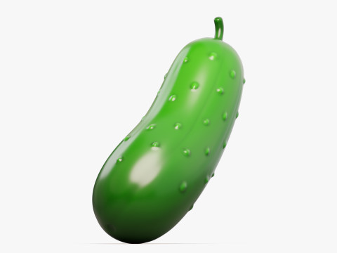 Stylized Cucumber 3D Модель