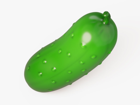 Stylized Cucumber 3D Модель