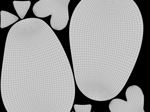 Stylized Eggplant Modelo 3D