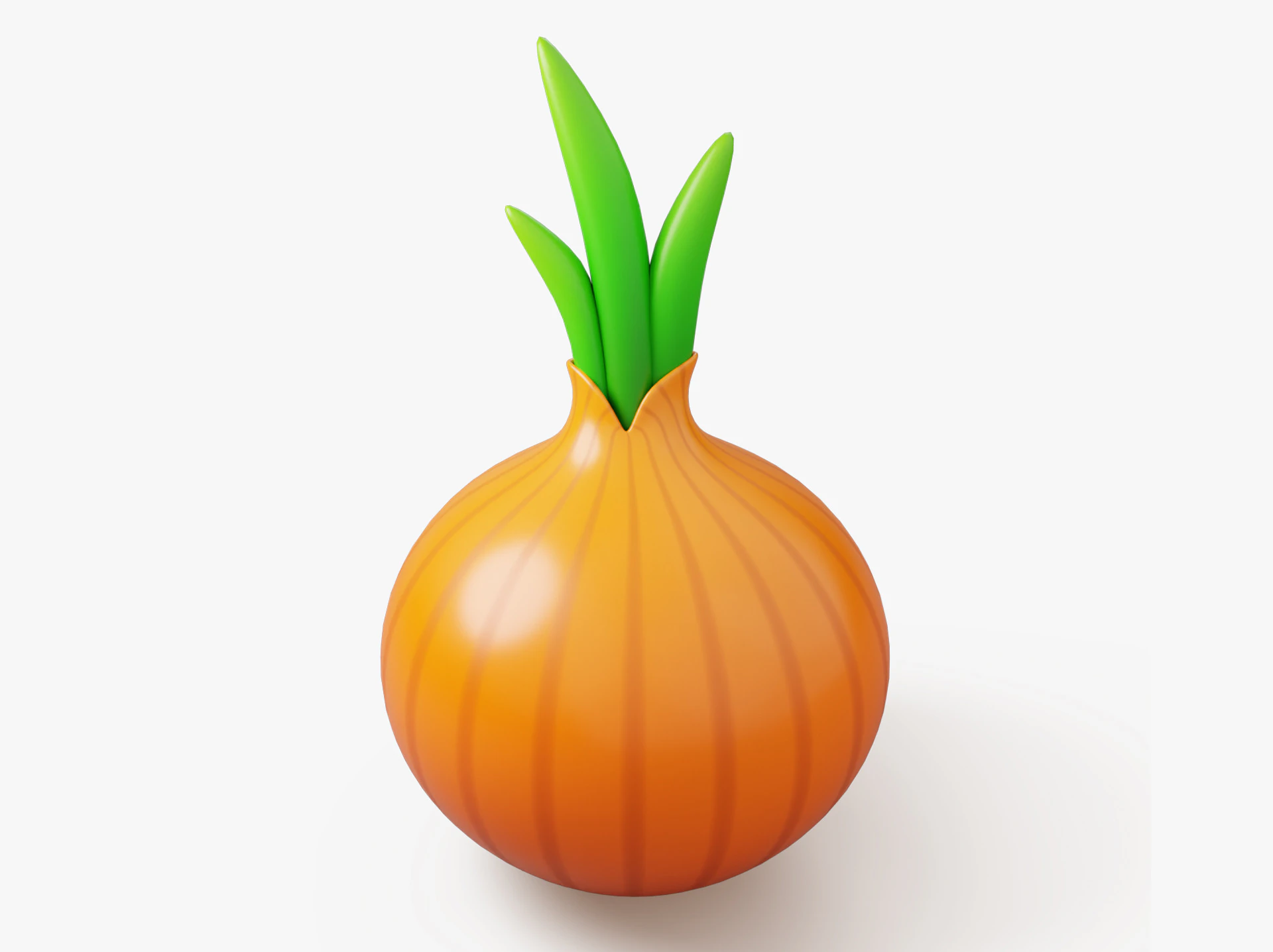 Cebola Estilizada Modelo 3D .c4d .max .obj .3ds .fbx .stl .blend 