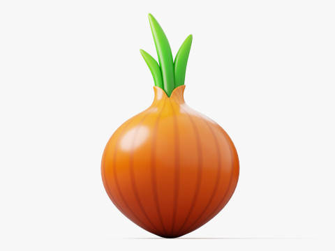 Stylized Onion 3D Model