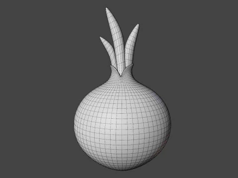 Cebola Estilizada Modelo 3D