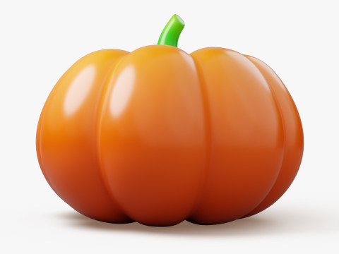 Stylized Pumpkin 3D Model