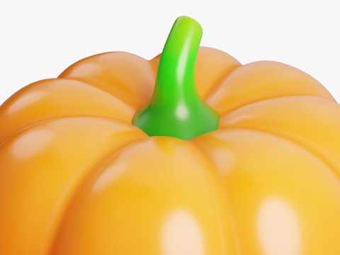 Stylized Pumpkin 3D Model